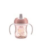 VASO DE APRENDIZAJE 6M+ROSA 200ML