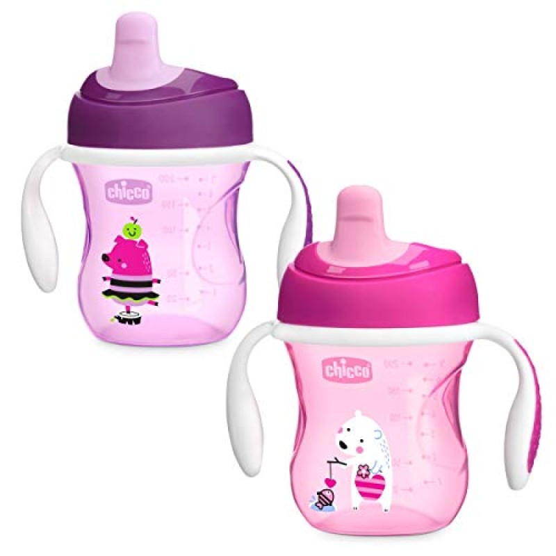 VASO DE TRANSICIÓN 6M+ Rosa o Violeta