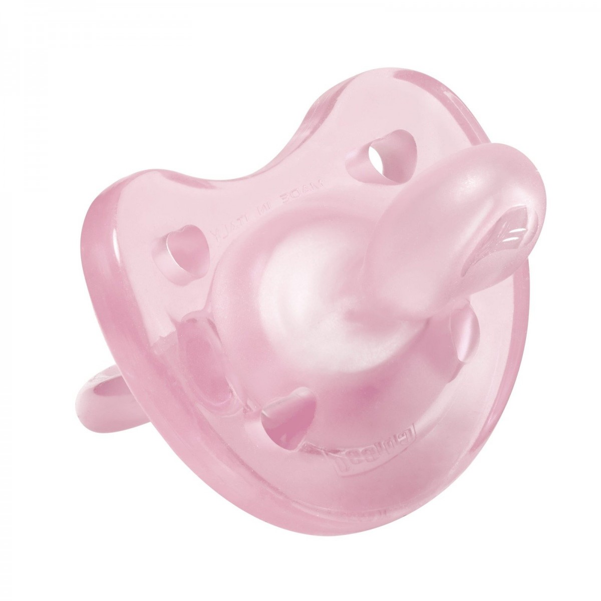 Chicco Phisio Soft Chupete todo goma de silicona para 0-6 meses color rosa 